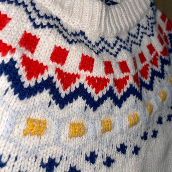 Solid & Striped The Carly Pullover Fairisle Sweater in Eggshell Multi S - Picture 7 of 12